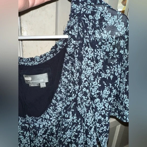 Anthropologie Short-Sleeve Keyhole Swing Tunic Mini Dress - Picture 10 of 15